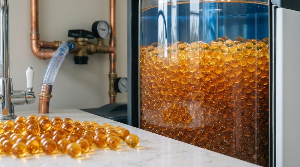 water softener resin